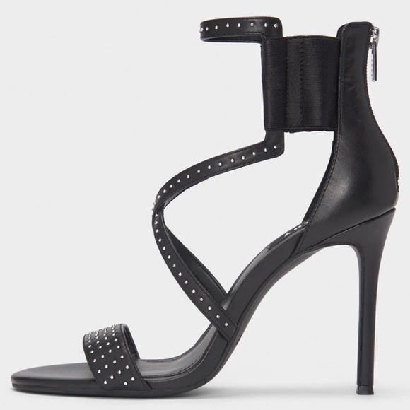 Dkny Shoes - DKNY Size 7.5 Black Lil Studs Studded Heels